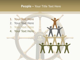 Sailing Old Fashioned Helm PowerPoint Template