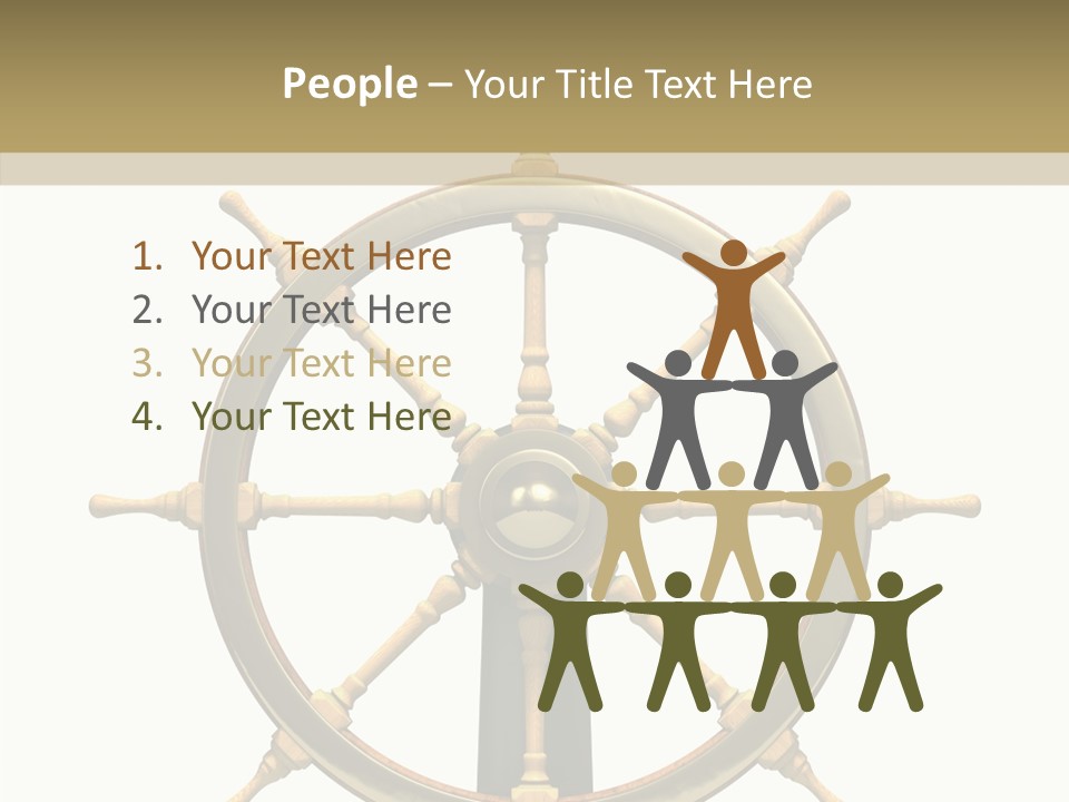 Sailing Old Fashioned Helm PowerPoint Template