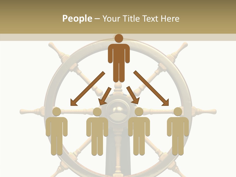 Sailing Old Fashioned Helm PowerPoint Template