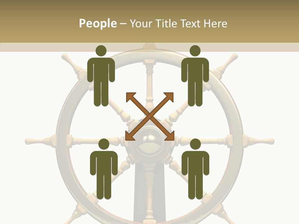 Sailing Old Fashioned Helm PowerPoint Template