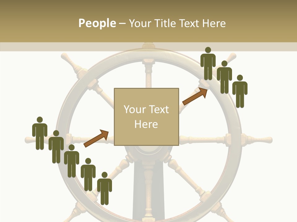 Sailing Old Fashioned Helm PowerPoint Template