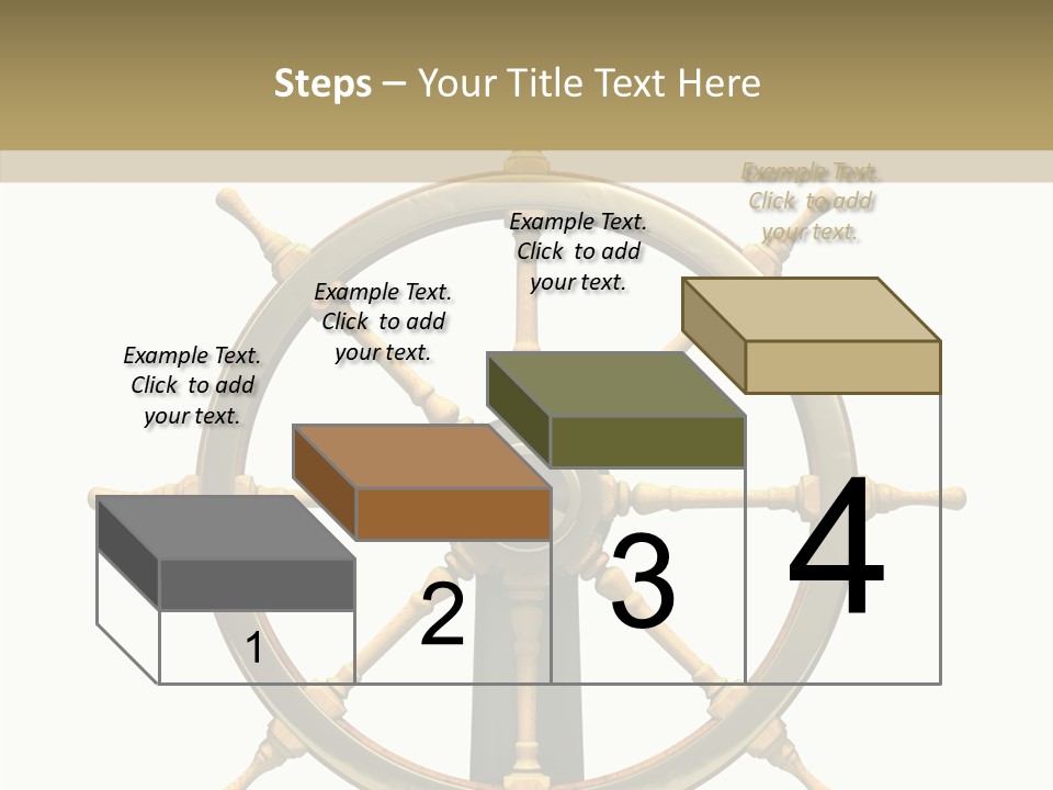 Sailing Old Fashioned Helm PowerPoint Template