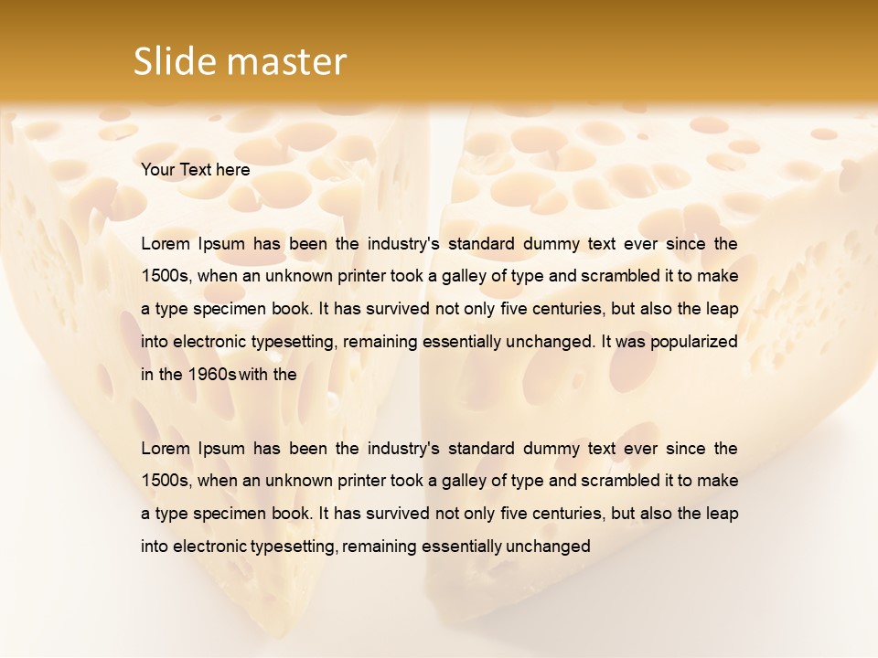 Yellow Whole Dairy PowerPoint Template