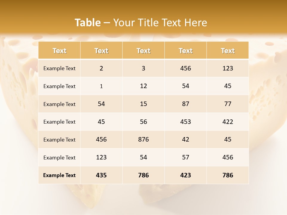 Yellow Whole Dairy PowerPoint Template