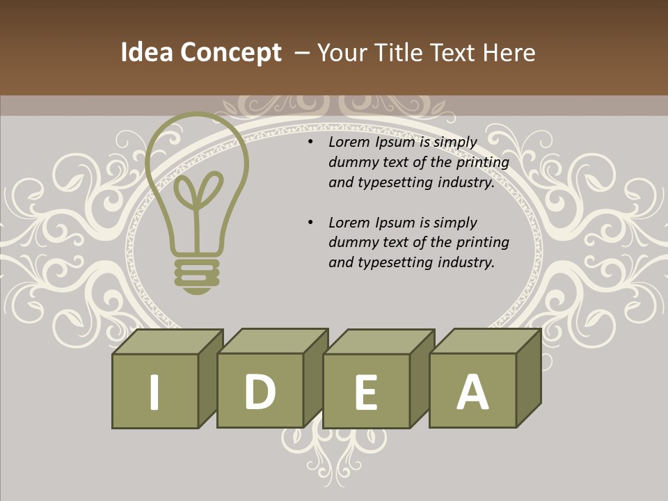 Art Copy Space Antique PowerPoint Template