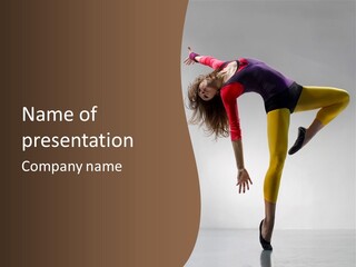 Dancer Exercise Fashion PowerPoint Template