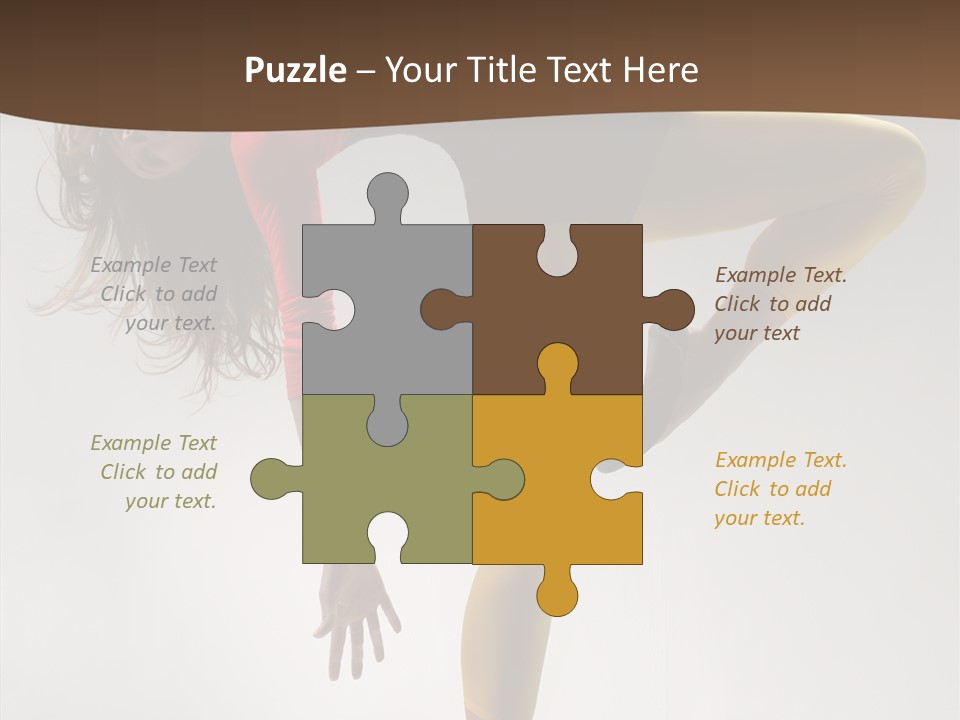 Dancer Exercise Fashion PowerPoint Template