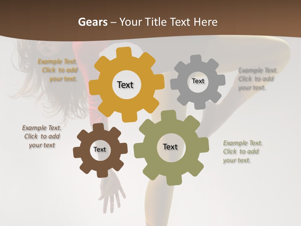 Dancer Exercise Fashion PowerPoint Template