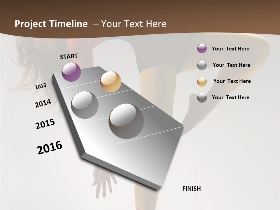 Dancer Exercise Fashion PowerPoint Template