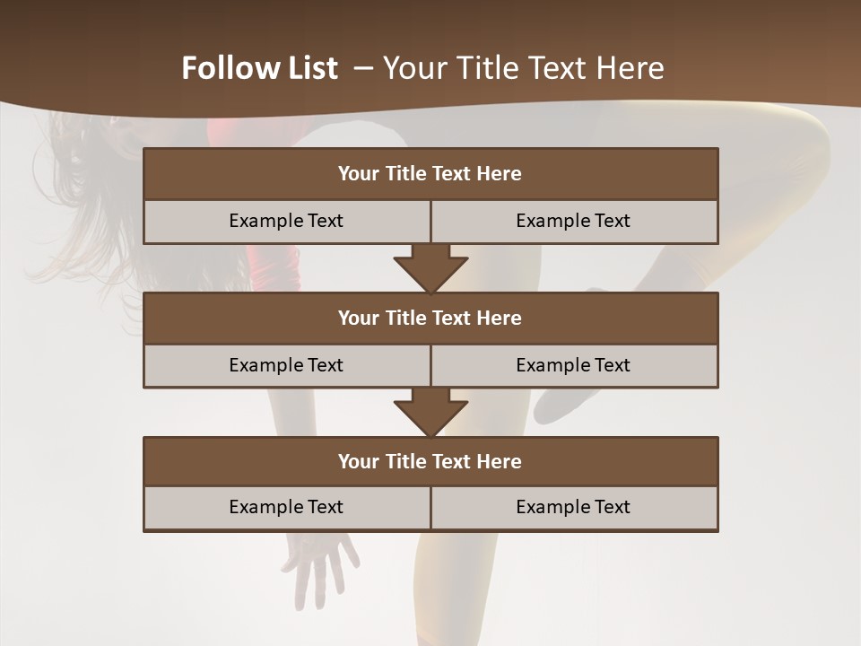 Dancer Exercise Fashion PowerPoint Template