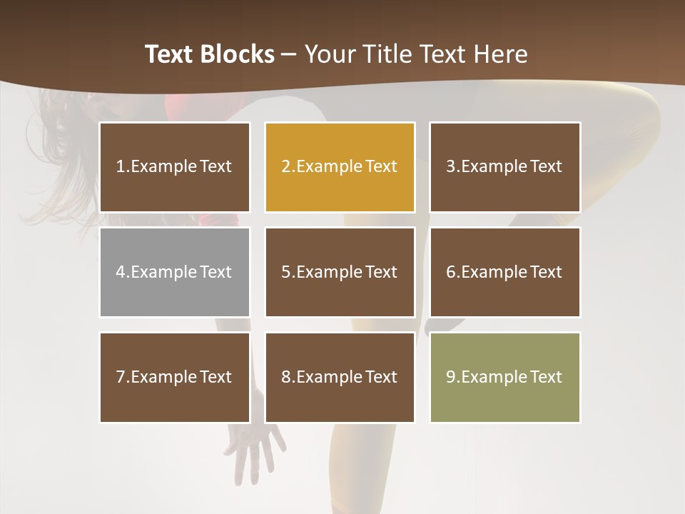Dancer Exercise Fashion PowerPoint Template