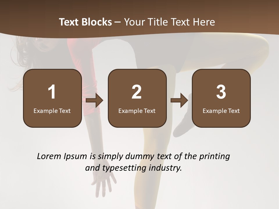 Dancer Exercise Fashion PowerPoint Template