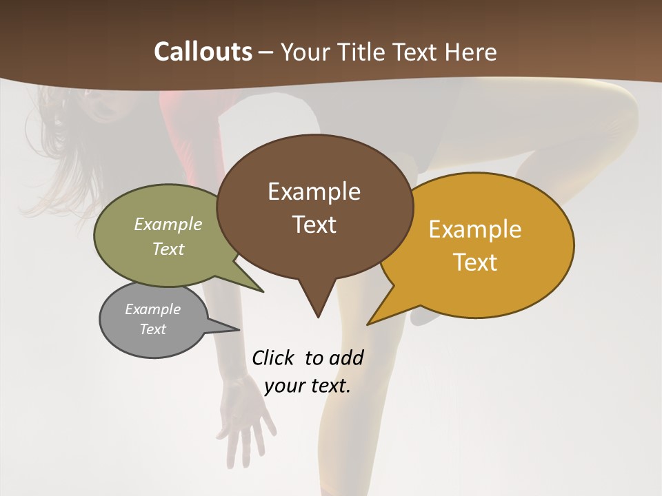 Dancer Exercise Fashion PowerPoint Template