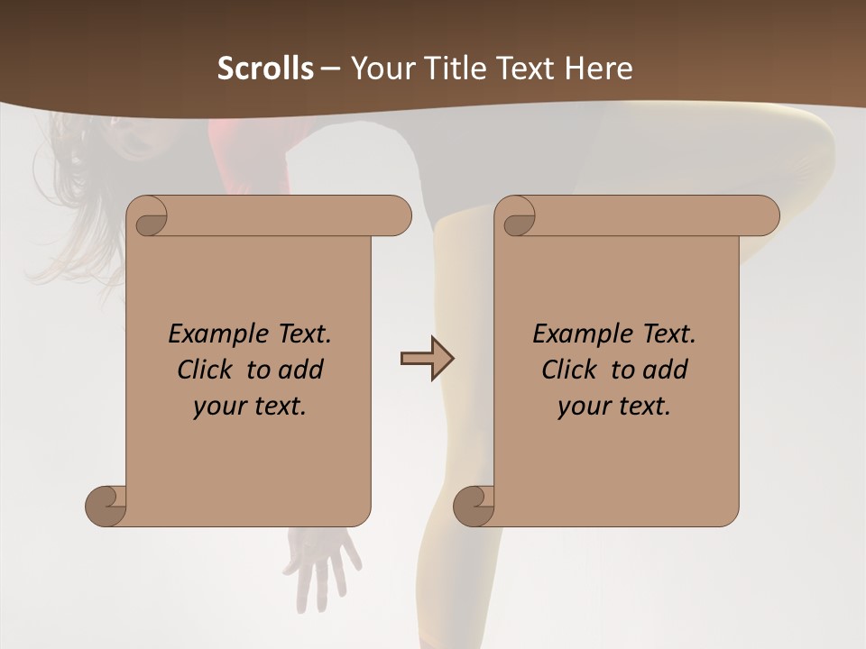 Dancer Exercise Fashion PowerPoint Template