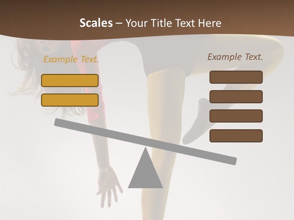 Dancer Exercise Fashion PowerPoint Template