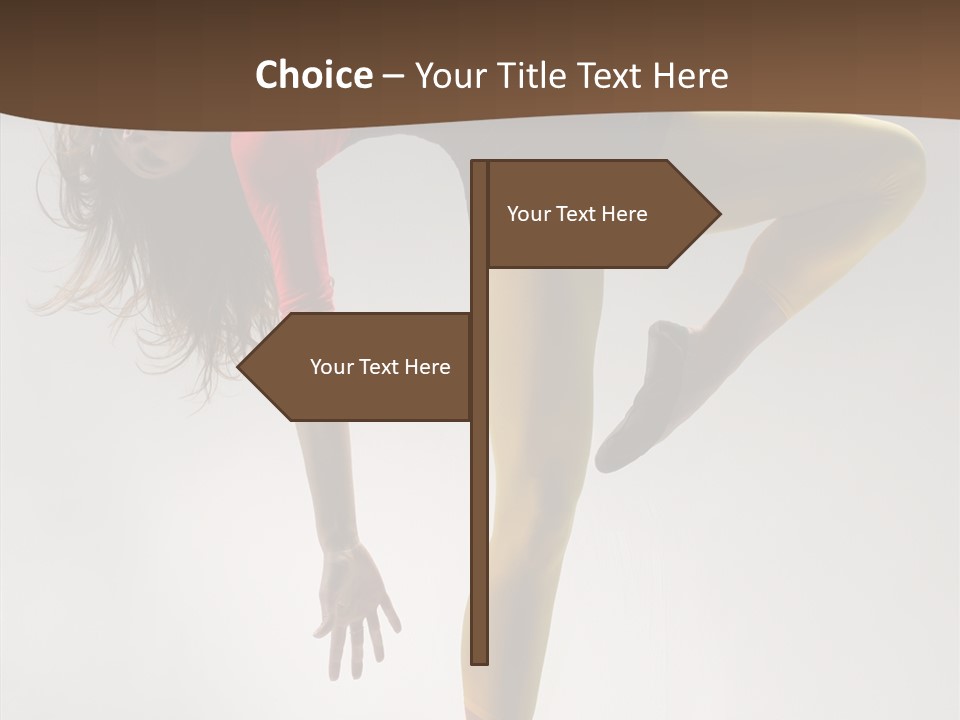 Dancer Exercise Fashion PowerPoint Template
