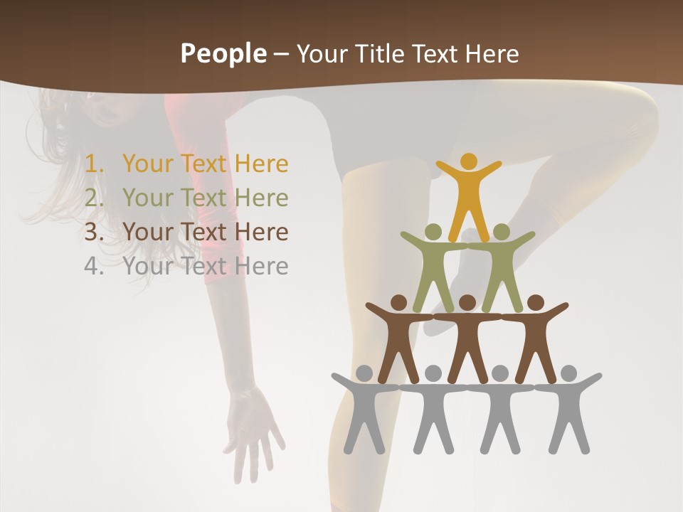 Dancer Exercise Fashion PowerPoint Template