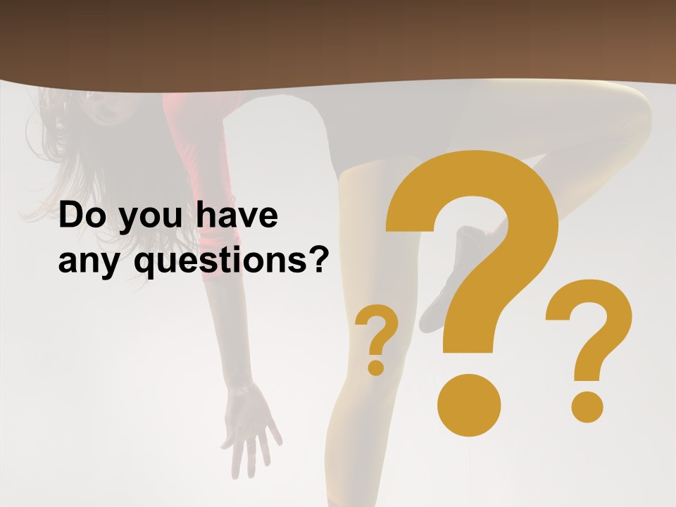 Dancer Exercise Fashion PowerPoint Template