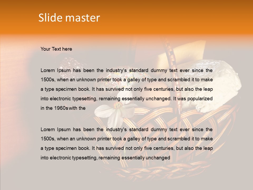 Egg Cheese Nourishing PowerPoint Template