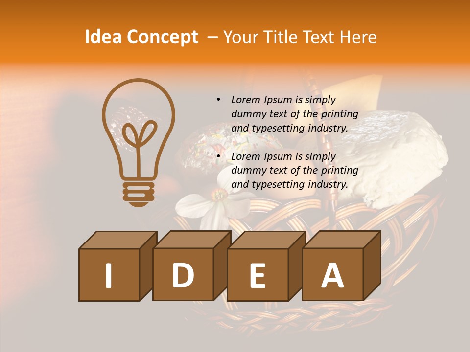 Egg Cheese Nourishing PowerPoint Template