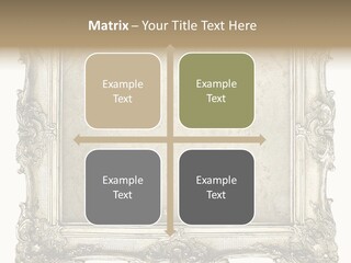 Gilded Shabby Chic Wall PowerPoint Template