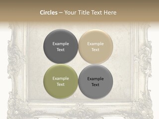 Gilded Shabby Chic Wall PowerPoint Template