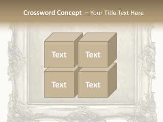 Gilded Shabby Chic Wall PowerPoint Template