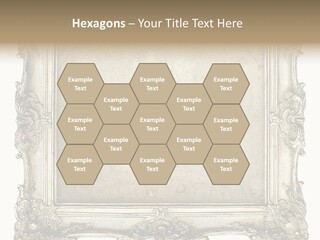 Gilded Shabby Chic Wall PowerPoint Template