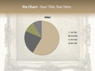 Gilded Shabby Chic Wall PowerPoint Template