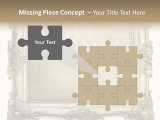 Gilded Shabby Chic Wall PowerPoint Template