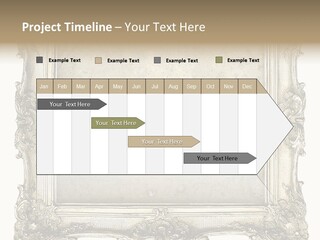 Gilded Shabby Chic Wall PowerPoint Template