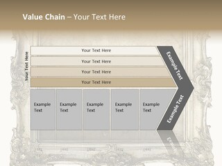 Gilded Shabby Chic Wall PowerPoint Template