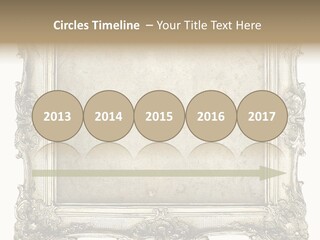 Gilded Shabby Chic Wall PowerPoint Template