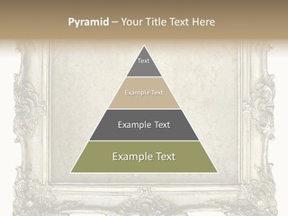 Gilded Shabby Chic Wall PowerPoint Template