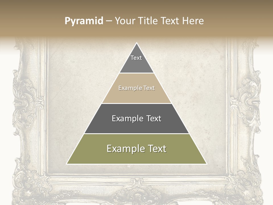 Gilded Shabby Chic Wall PowerPoint Template