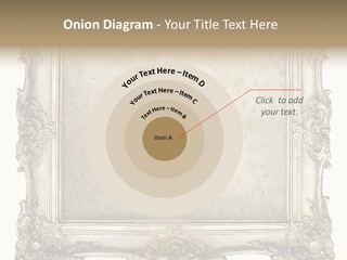 Gilded Shabby Chic Wall PowerPoint Template