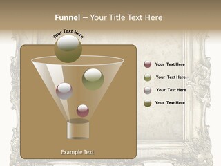 Gilded Shabby Chic Wall PowerPoint Template