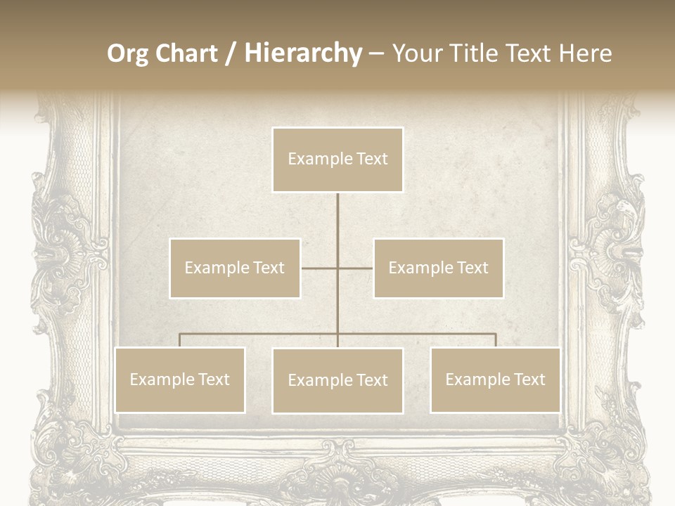 Gilded Shabby Chic Wall PowerPoint Template