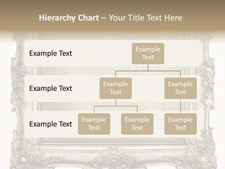 Gilded Shabby Chic Wall PowerPoint Template