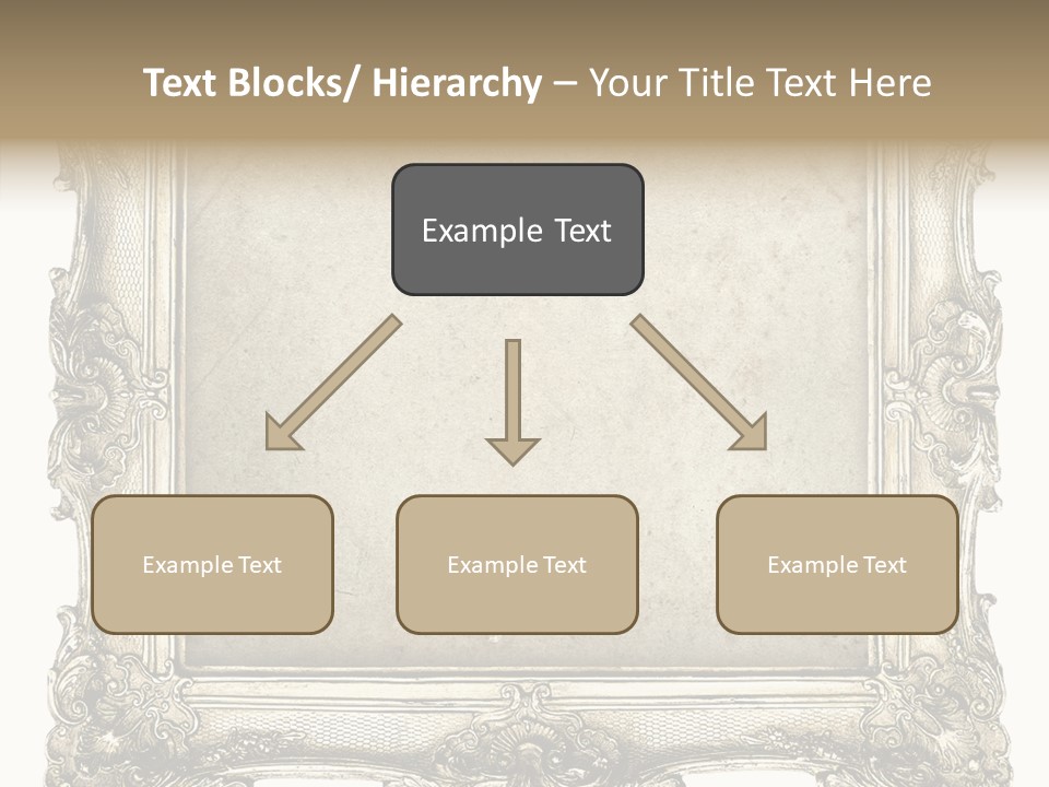 Gilded Shabby Chic Wall PowerPoint Template