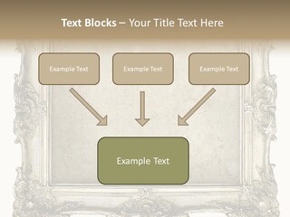 Gilded Shabby Chic Wall PowerPoint Template