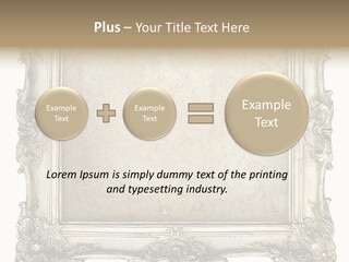 Gilded Shabby Chic Wall PowerPoint Template