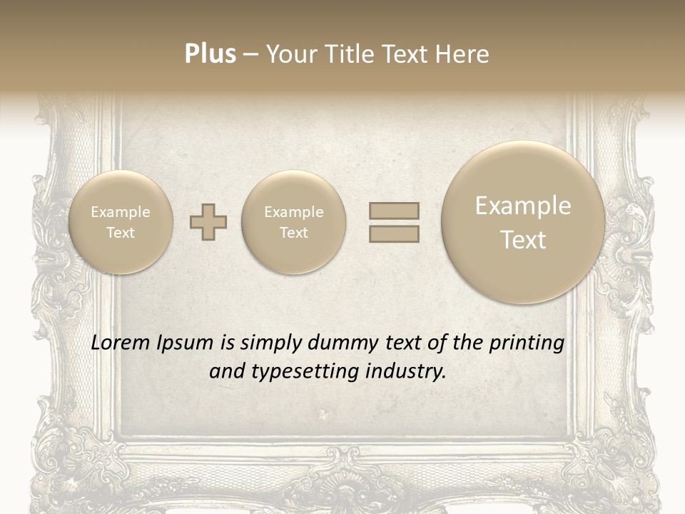 Gilded Shabby Chic Wall PowerPoint Template