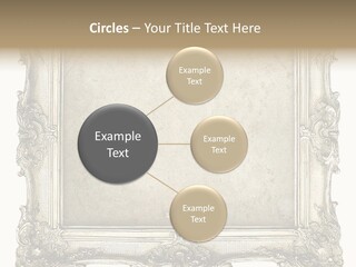 Gilded Shabby Chic Wall PowerPoint Template
