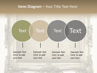Gilded Shabby Chic Wall PowerPoint Template