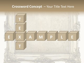 Gilded Shabby Chic Wall PowerPoint Template