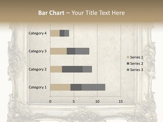 Gilded Shabby Chic Wall PowerPoint Template