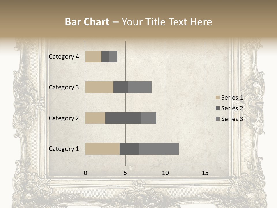 Gilded Shabby Chic Wall PowerPoint Template