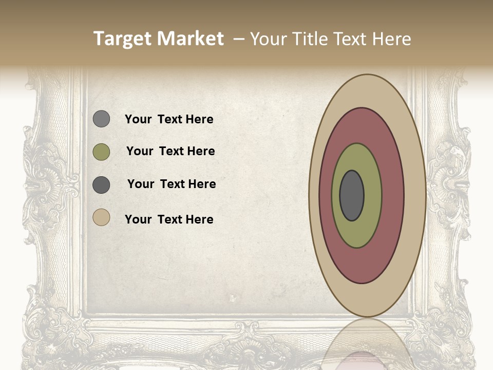 Gilded Shabby Chic Wall PowerPoint Template