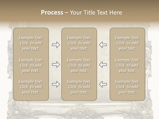 Gilded Shabby Chic Wall PowerPoint Template
